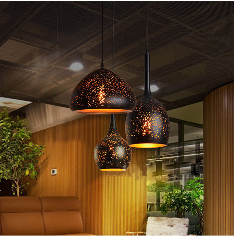 Simple Retro Wrought Iron Chandeliers Single Head Lighting Outdoor Light Galileo Lights