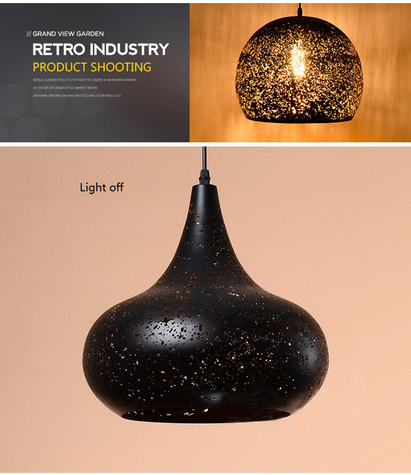 Simple Retro Wrought Iron Chandeliers Single Head Lighting Outdoor Light Galileo Lights