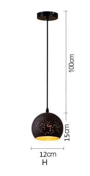 Simple Retro Wrought Iron Chandeliers Single Head Lighting Outdoor Light Galileo Lights