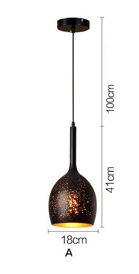 Simple Retro Wrought Iron Chandeliers Single Head Lighting Type A Outdoor Light Galileo Lights