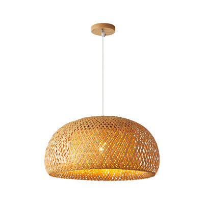 Bamboo Woven Japanese Pendant Light Pendant Light Galileo Lights