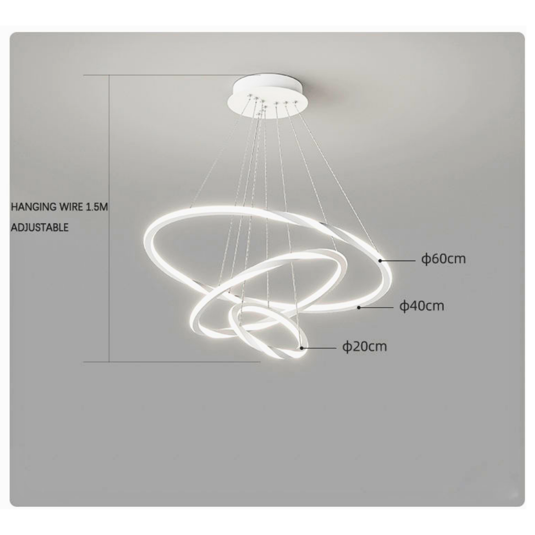 Twirl A (3 Lights) Chandelier Galileo Lights