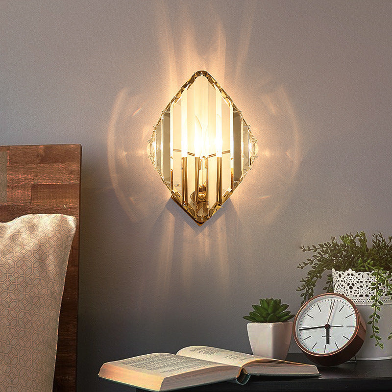 Modern Diamond Shaped Crystal Wall Lamp Wall Lamp Galileo Lights