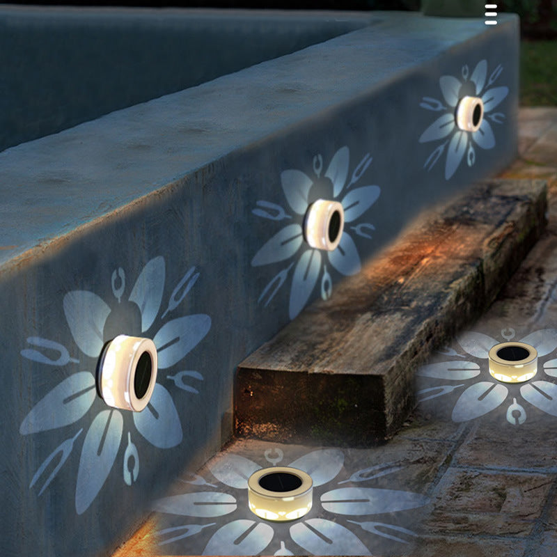 Garden Landscape Decoration Solar Outdoor Flower Pattern Lamp Outdoor Light Galileo Lights