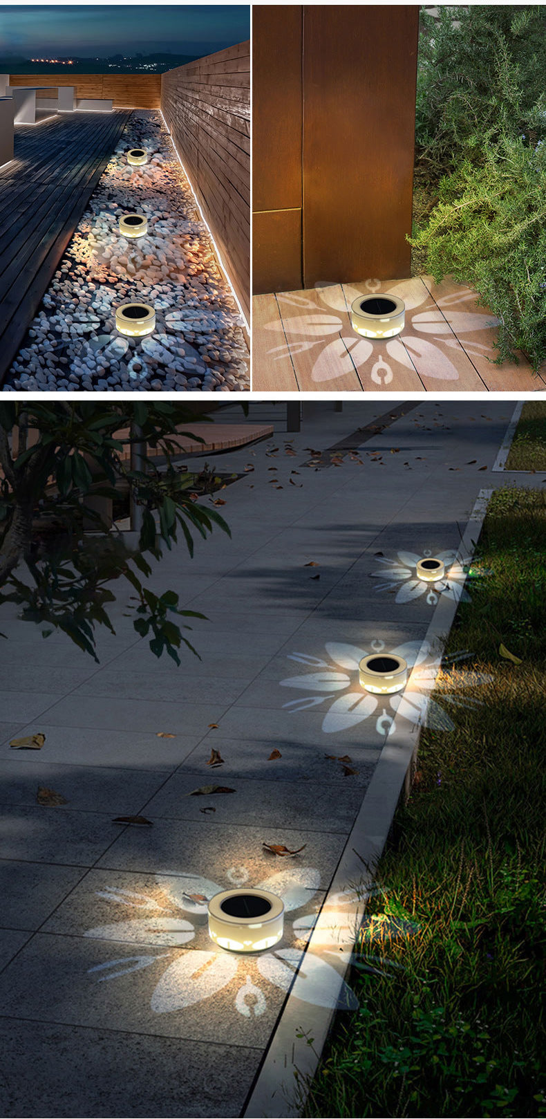 Garden Landscape Decoration Solar Outdoor Flower Pattern Lamp Outdoor Light Galileo Lights
