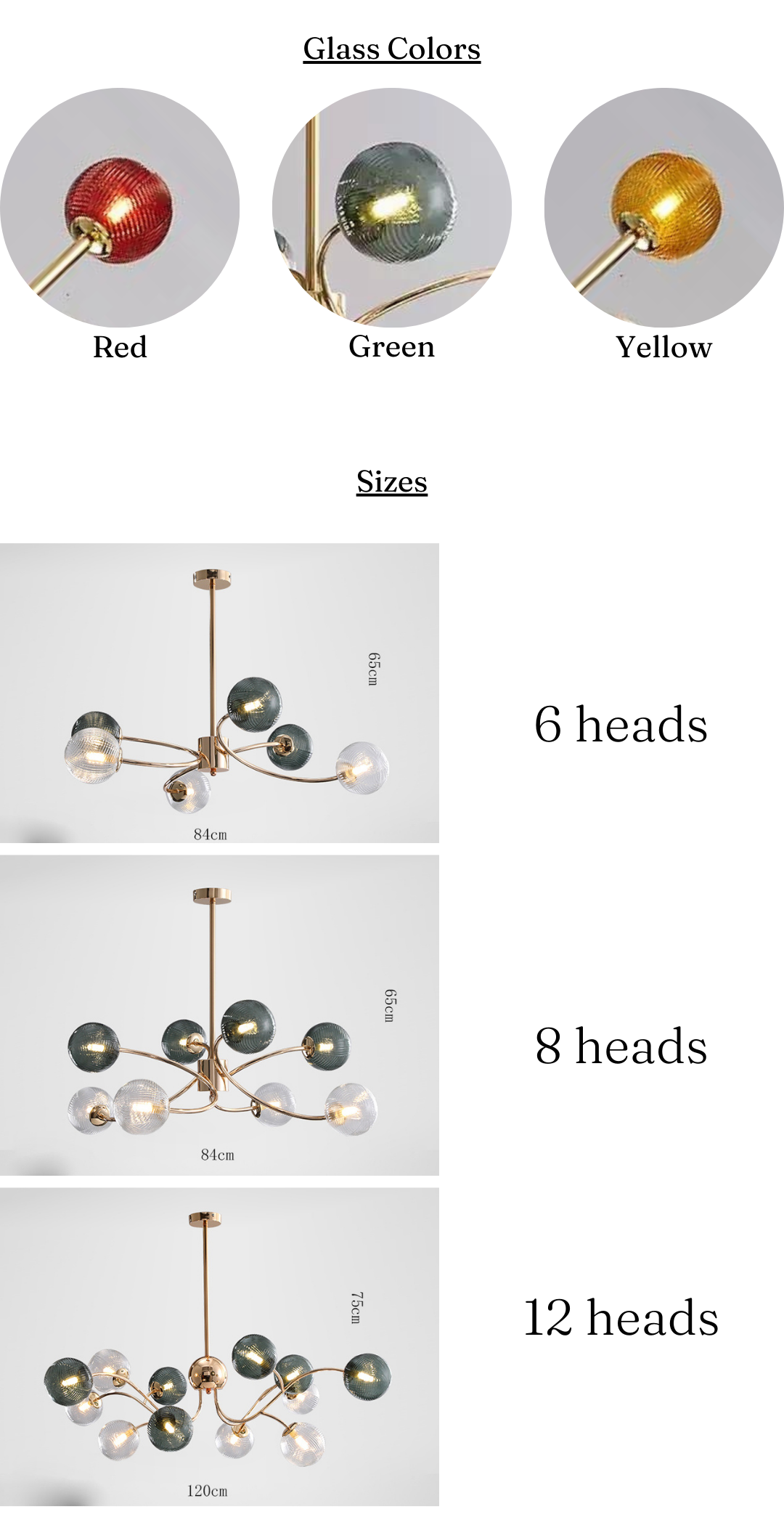 Sedna (Radial) Yellow Chandelier Galileo Lights