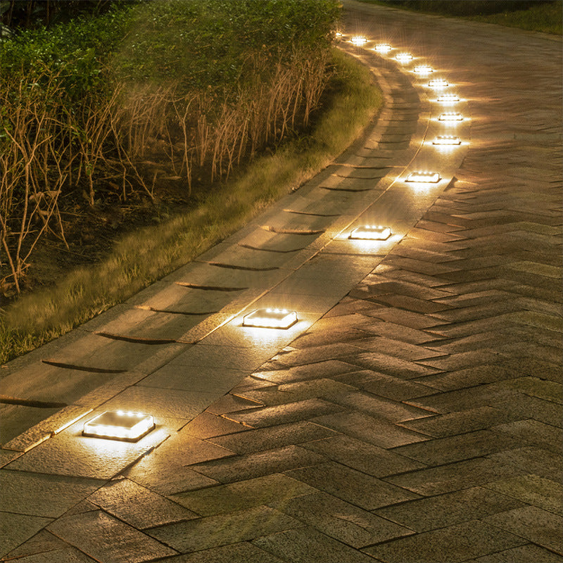 Solar Floor Tile Lamp Outdoor Staircase Layout Decoration Outdoor Light Galileo Lights