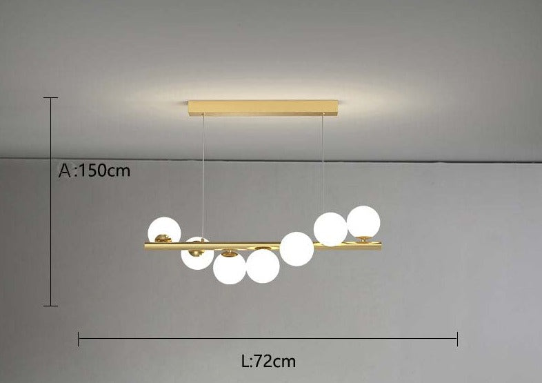Selene White 7 Chandelier Galileo Lights