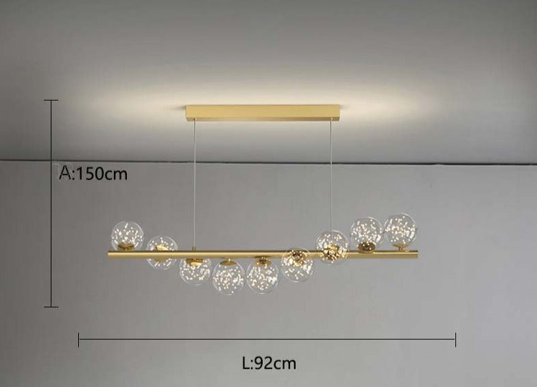 Selene Clear 9 Chandelier Galileo Lights