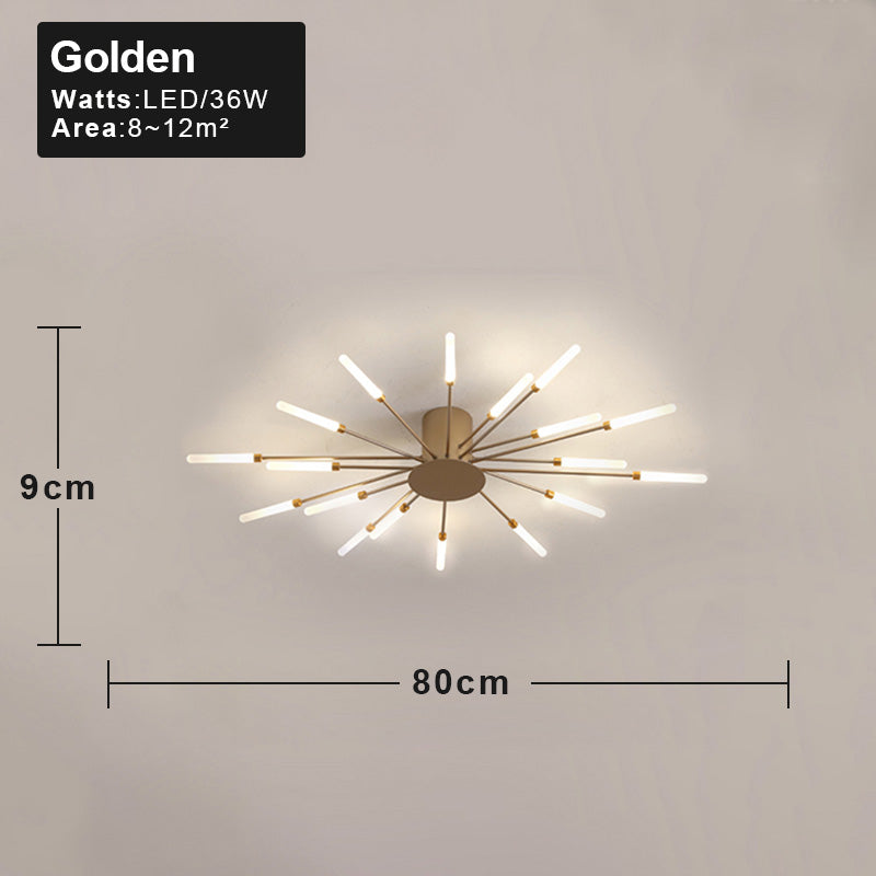 Spiralis Ceiling Light Gold 18 heads Ceiling Light Galileo Lights