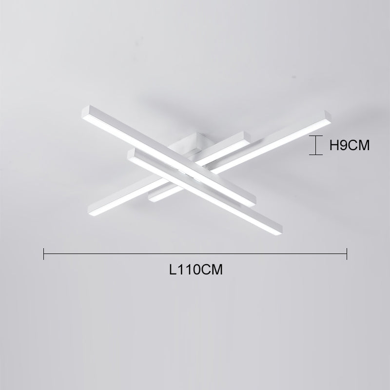 Crossing LED Ceiling Light White L110cm Ceiling Light Galileo Lights