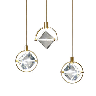 Crystal Cube Pendant Light Pendant Light Galileo Lights