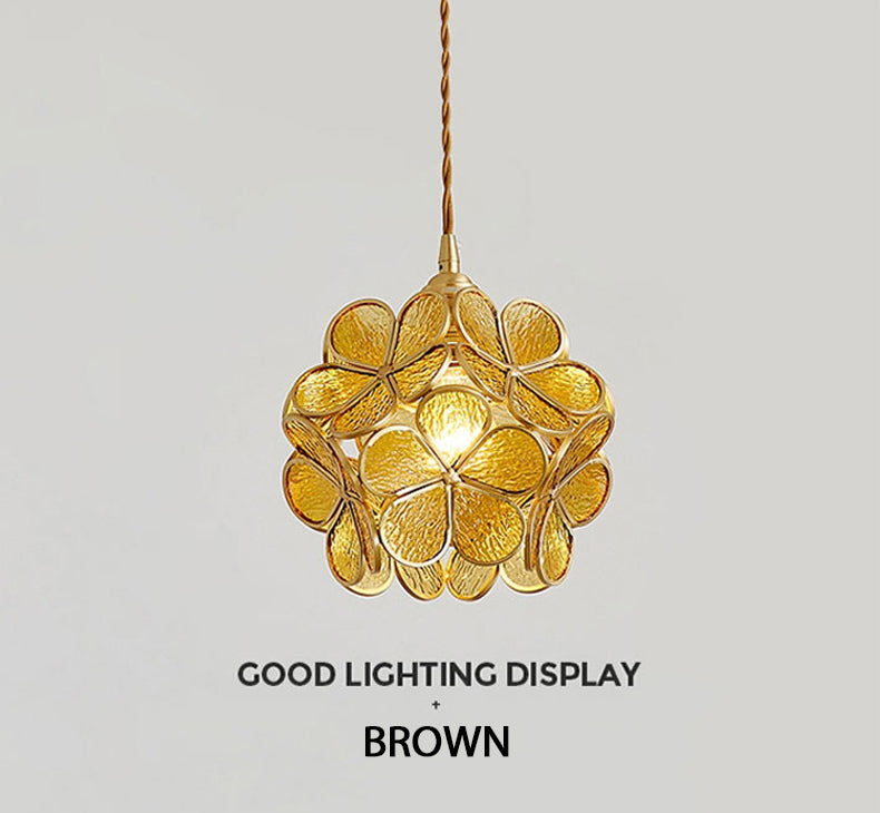 Flower Pendant Light Brown Pendant Light Galileo Lights