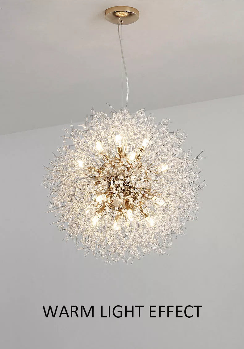 Dandelion Crystal Pendant Light Pendant Light Galileo Lights