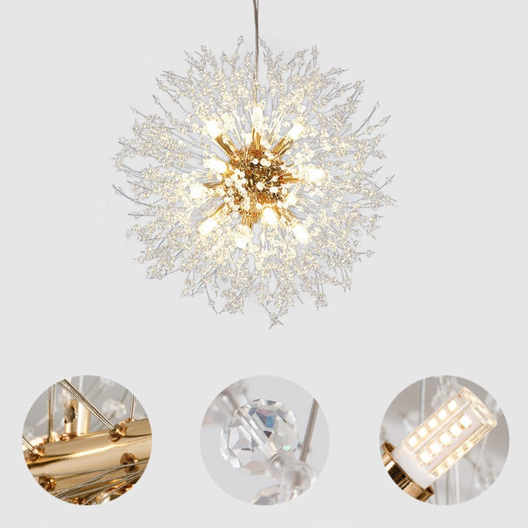 Dandelion Crystal Pendant Light Pendant Light Galileo Lights