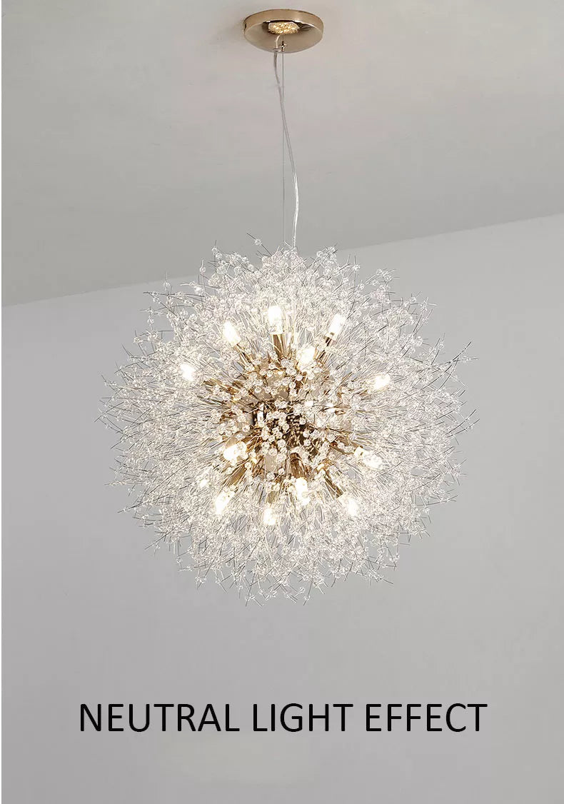 Dandelion Crystal Pendant Light Pendant Light Galileo Lights