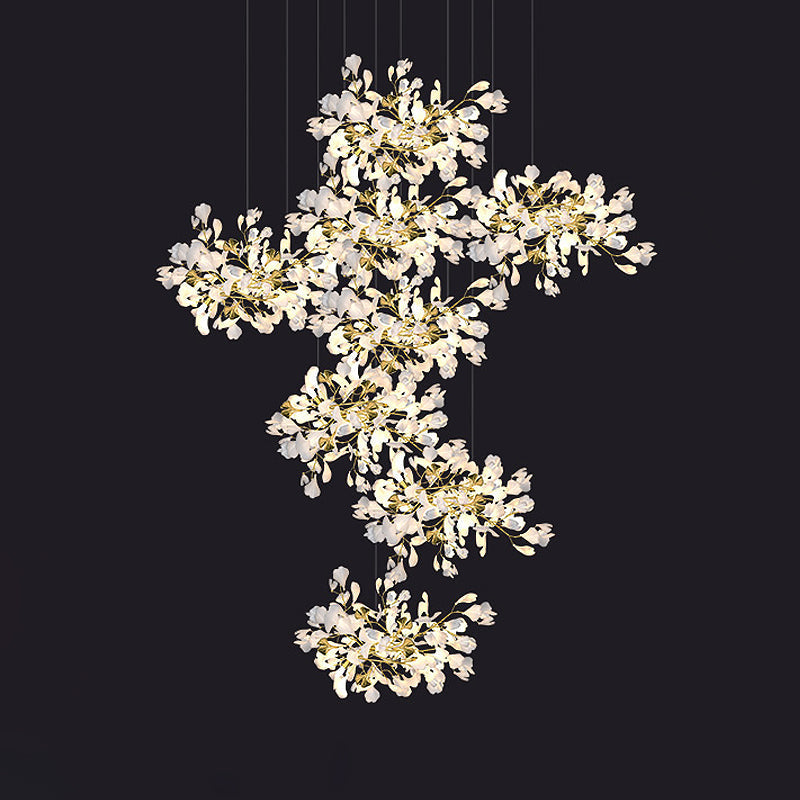 Ginkgo Cascading C (Alternating) H300CM Chandelier Galileo Lights