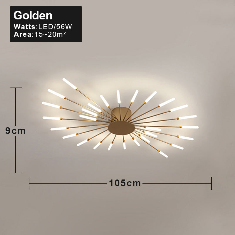 Spiralis Ceiling Light Gold 28 heads Ceiling Light Galileo Lights