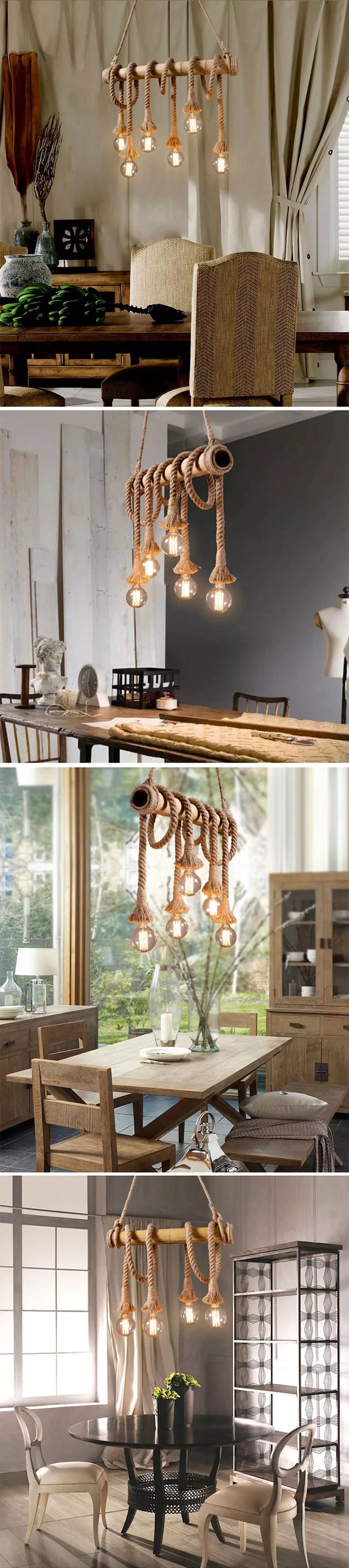 Rope Chandelier Galileo Lights