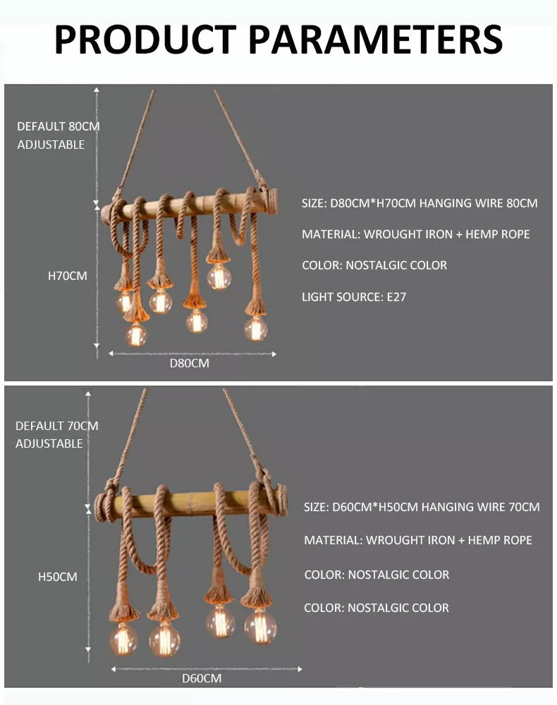 Rope Chandelier Galileo Lights