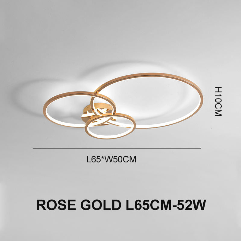 Halo Ceiling Light L65CM Rose Gold Ceiling Light Galileo Lights