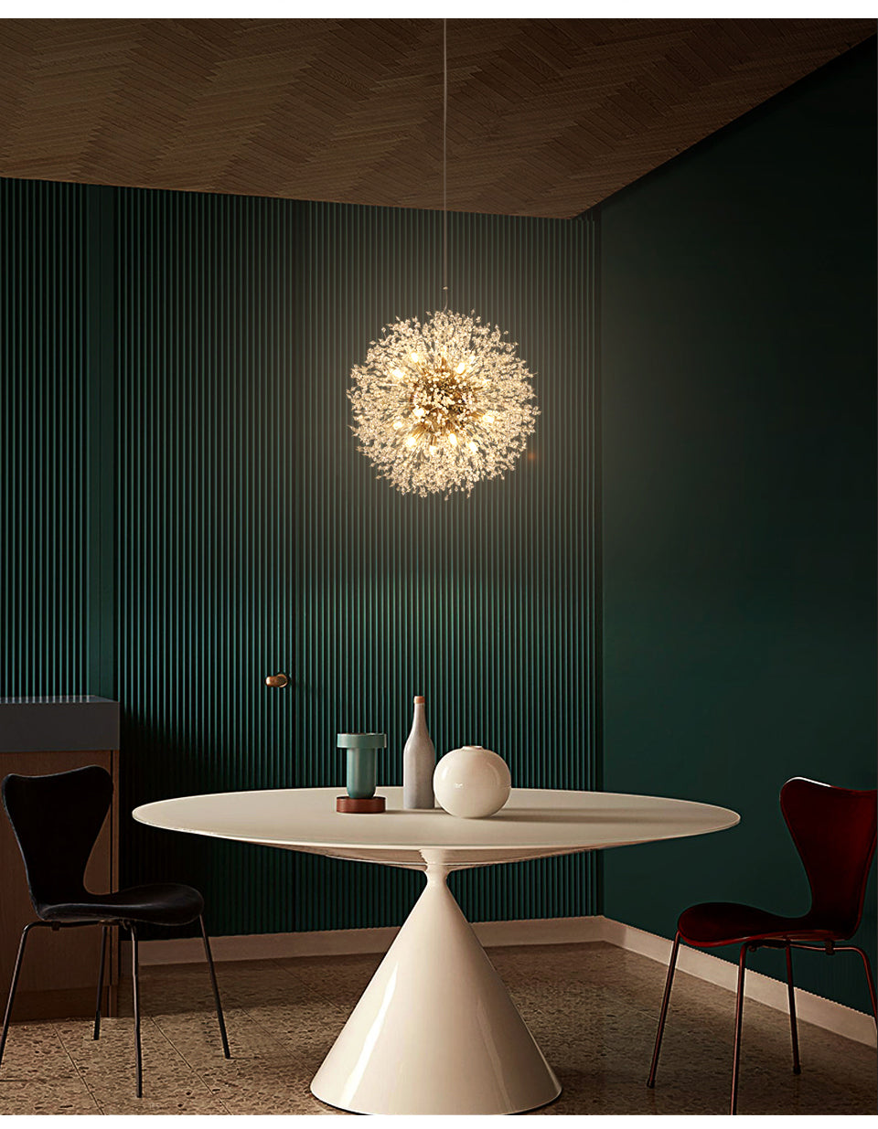 Dandelion Crystal Pendant Light Pendant Light Galileo Lights