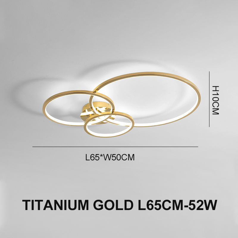 Halo Ceiling Light L65CM Titanium Gold Ceiling Light Galileo Lights