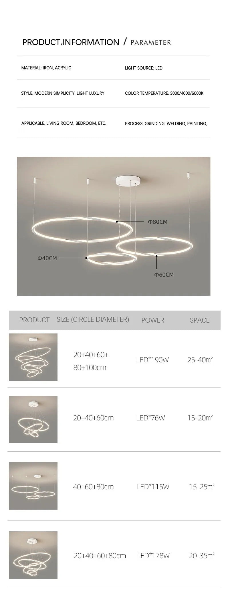 Twirl Chandelier Galileo Lights