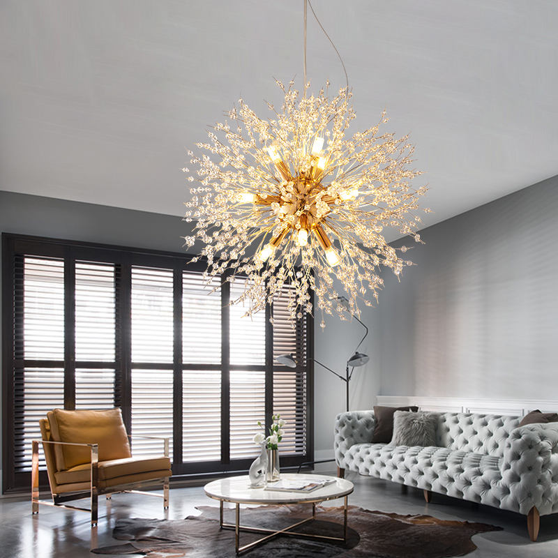 Dandelion Crystal Pendant Light Pendant Light Galileo Lights