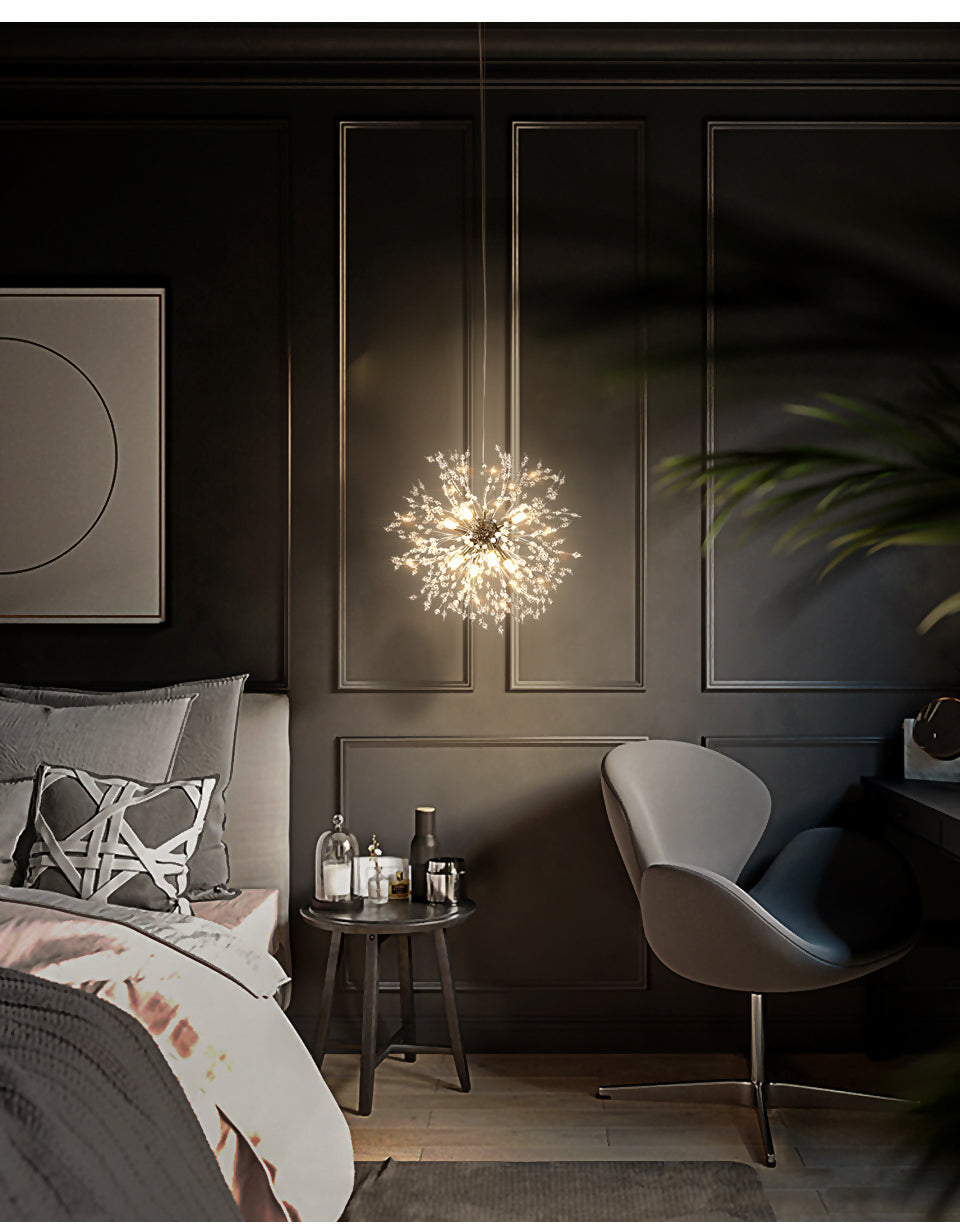 Dandelion Crystal Pendant Light Pendant Light Galileo Lights