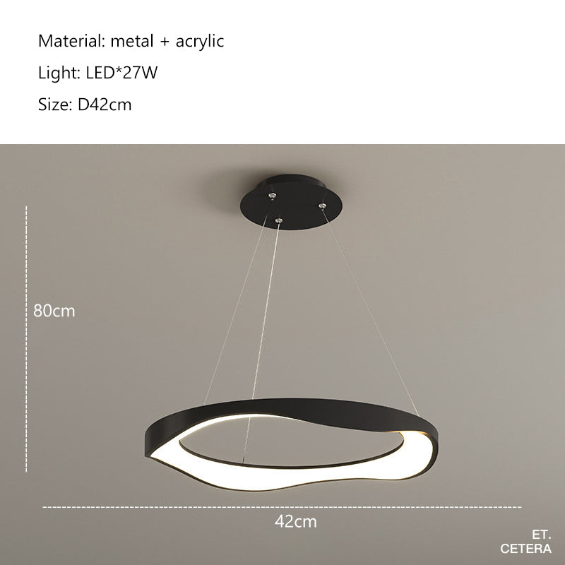 Creme Black D42cm Chandelier Galileo Lights