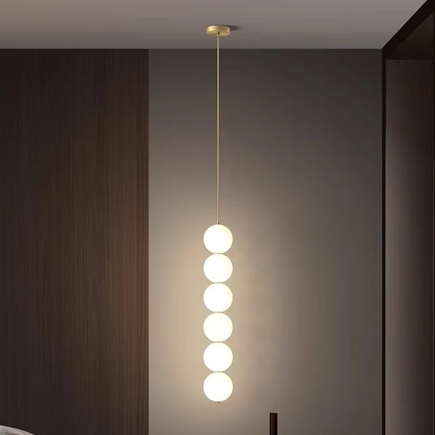 Popular New Gold Restaurant Kitchen Island bar Pendant Light Gold Romantic Bedroom Bedside Glass Pendant Lamp