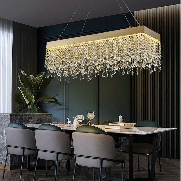 Modern Nordic Indoor LED Crystal Chandelier for Wedding Stages Hotel Villas & Showrooms Wholesale Remote Control Mode