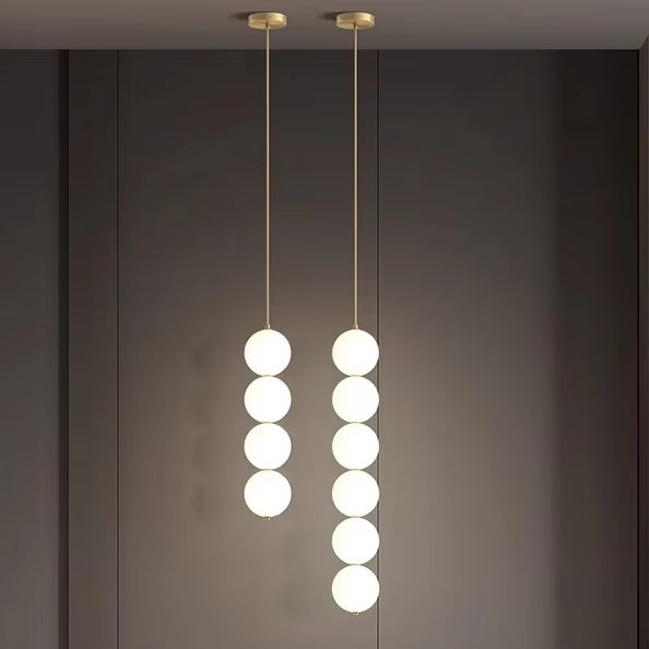 Popular New Gold Restaurant Kitchen Island bar Pendant Light Gold Romantic Bedroom Bedside Glass Pendant Lamp