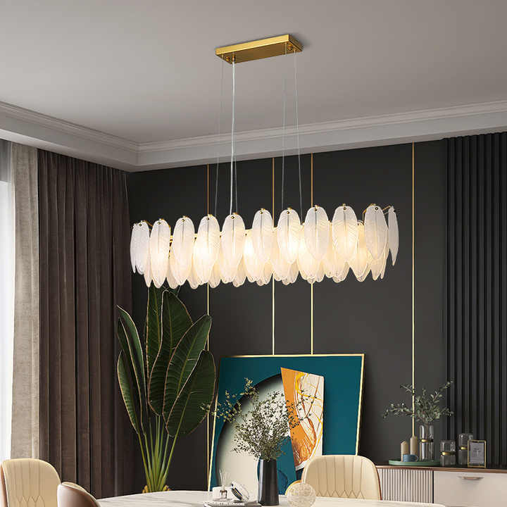 Feather - Linear Chandelier Galileo Lights