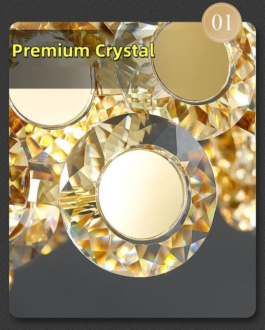 JYLIGHTING Luxury Crystal Led Chandeliers Indoor Living Room Interior Lighting Hanging Ceiling Pendant Light Modern