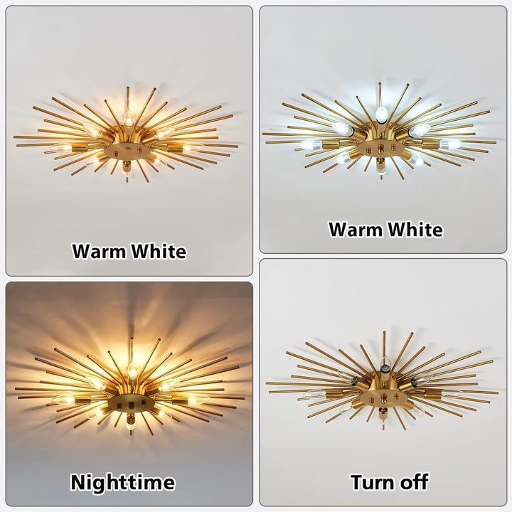 Modern Metal Cross Border Semi Flush Mount Ceiling Light Iron Material for Hotel's Farmhouse Kitchen Chandeliers Pendant Lights