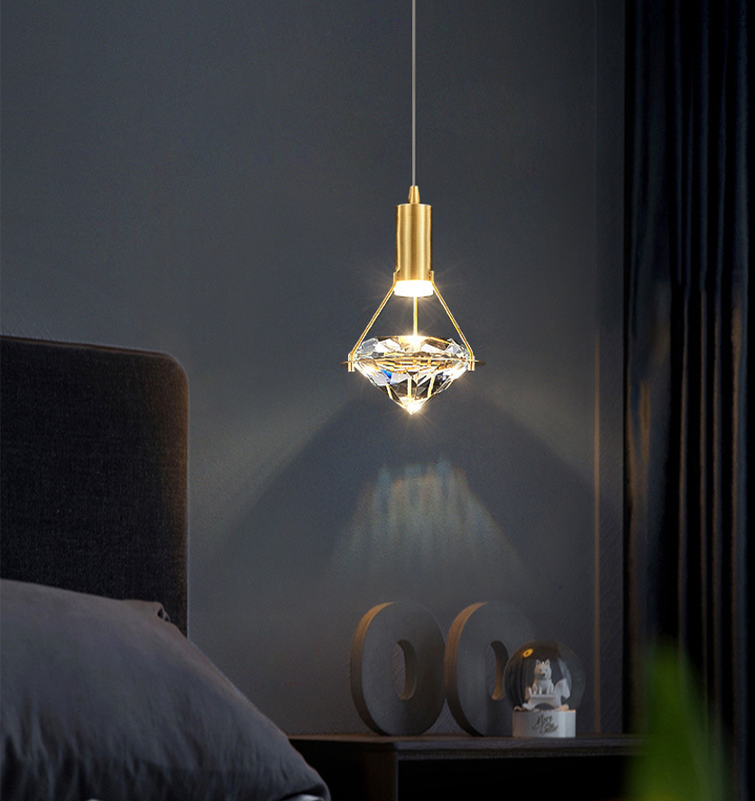 Hanging Diamond Crystal Pendant Light Wall Lamp Galileo Lights