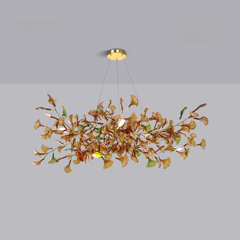 Ginkgo - Amber A Chandelier Galileo Lights