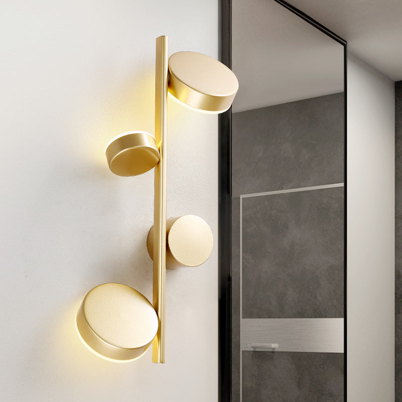 Nordic Modern Gold and Black Light Luxury Long Wall Lamp Wall Lamp Galileo Lights