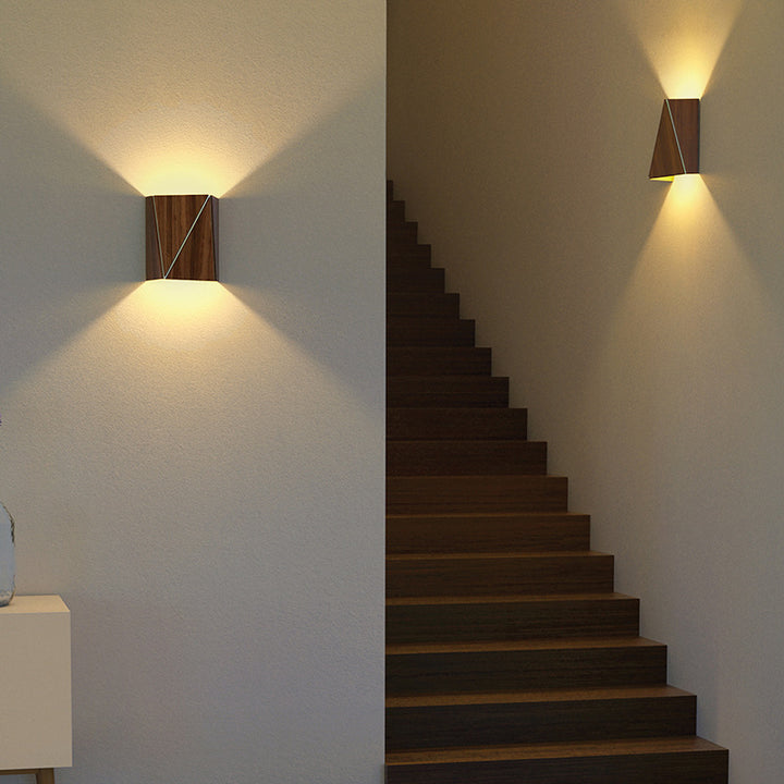 Walnut Solid Wood Japanese Wall Lamp Wall Lamp Galileo Lights