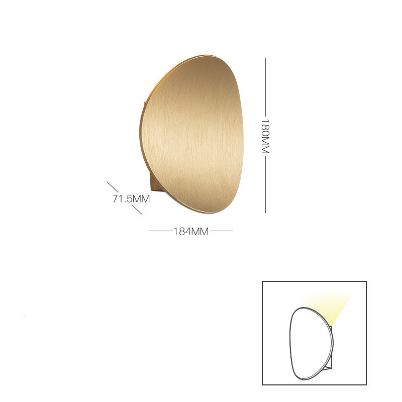 Curved Round Wall Light Gold Wall Lamp Galileo Lights