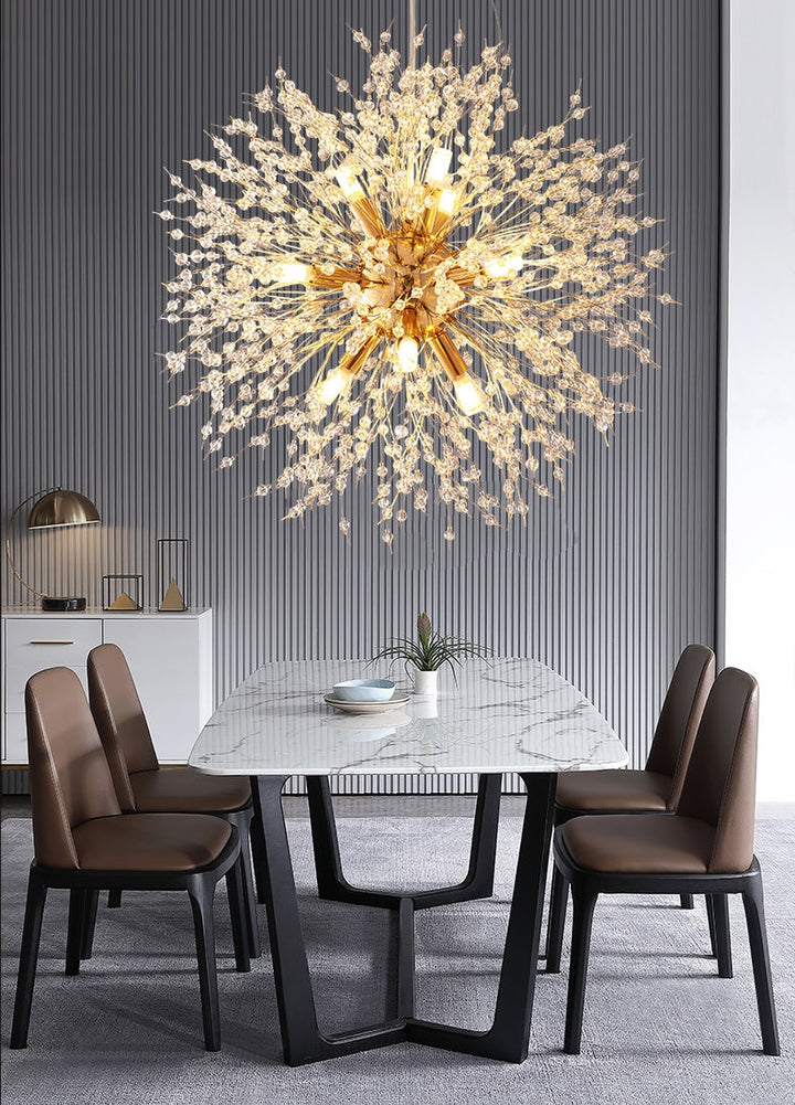 Dandelion Crystal Pendant Light Pendant Light Galileo Lights