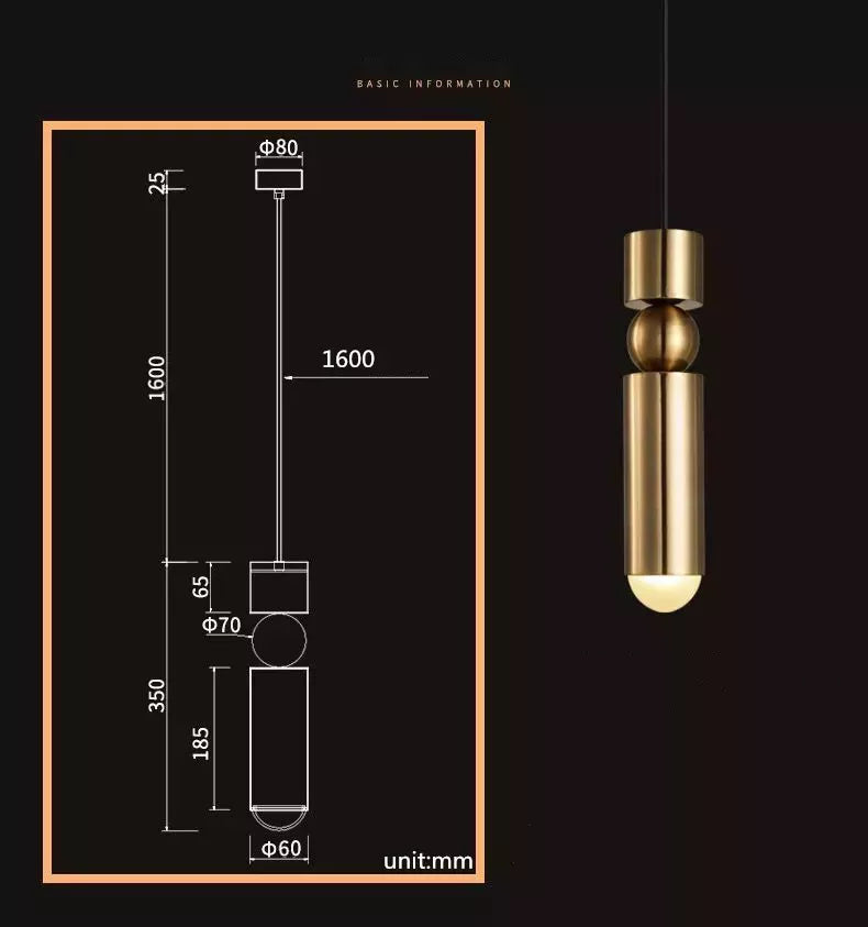 Brass Nordic Pendant Light Pendant Light Galileo Lights