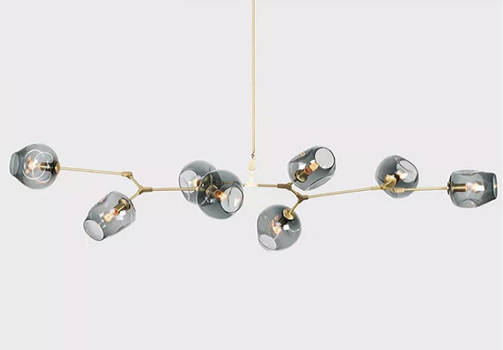 Molecule Sand Gold Chandelier Galileo Lights