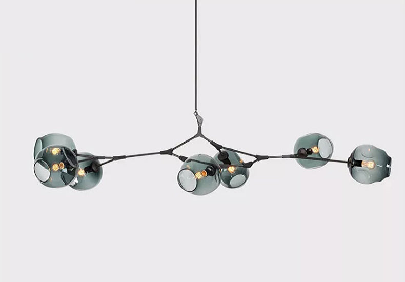 Molecule Black Chandelier Galileo Lights